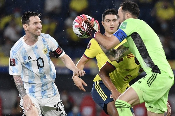 Messi y Argentina no pudieron celebrar ante Colombia. Foto: Getty Images