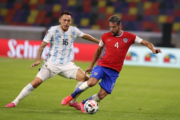 Lucas Ocampos es uno de los que salió de la titularidad luego de jugar ante Chile. Foto: ANFP.