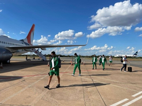 Bolivia ya está en Cuiabá para enfrentar a Chile. Foto: Bolivia