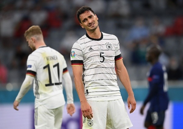 La desazón de Hummels tras caer ante Francia en la Eurocopa. Foto: Getty.