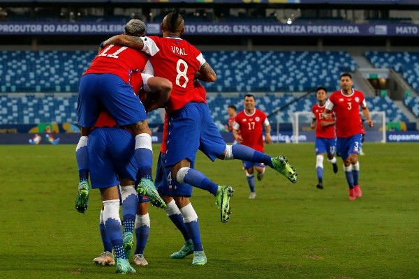 Chile gana sus primeros tres puntos de la mano de Ben Brereton (Getty Images)