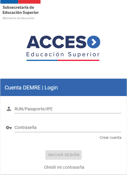 Inscripcion Prueba de Transición Universitaria