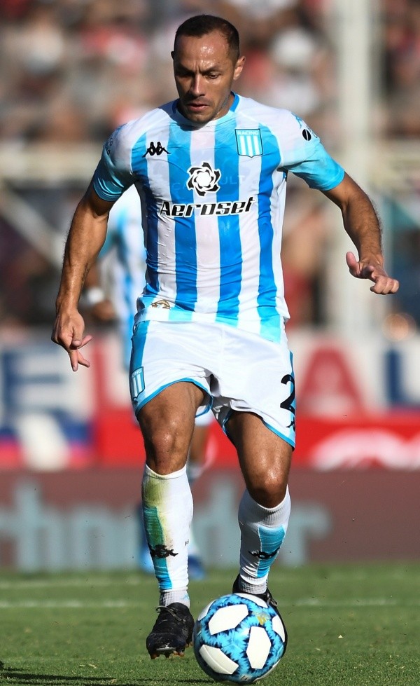 Chelo Díaz logró un campeonato con Racing cuando llegó al club el 2018. Foto: Getty.