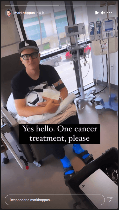 Las historias en que el vocalista y bajista de Blink-182, Mark Hoppus, reveló que tiene cáncer.(2)