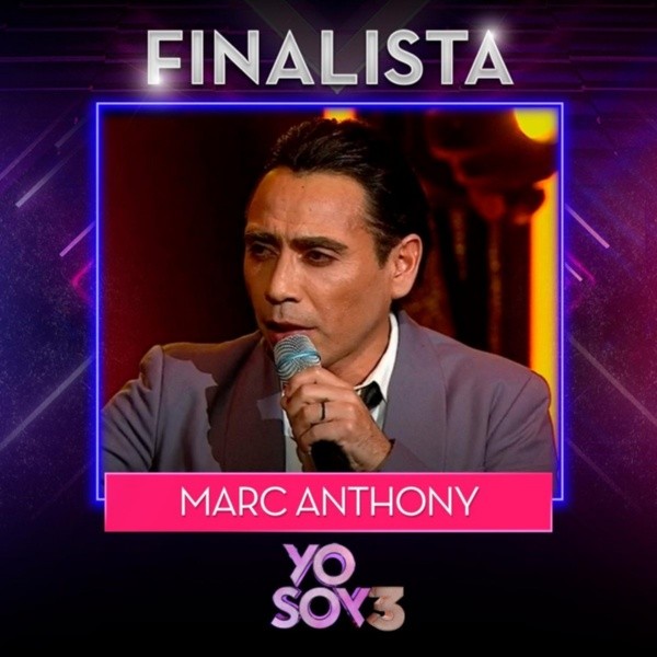 Finalistas de 
   Yo Soy: El imitador de Marc Anthony (Fermín Opazo).