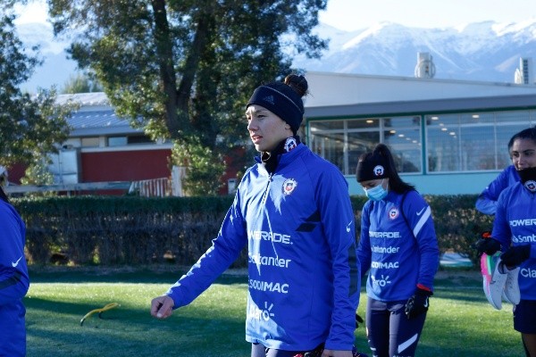 Tiane Endler lideró el microciclo de la Roja. Foto: Comunicaciones ANFP