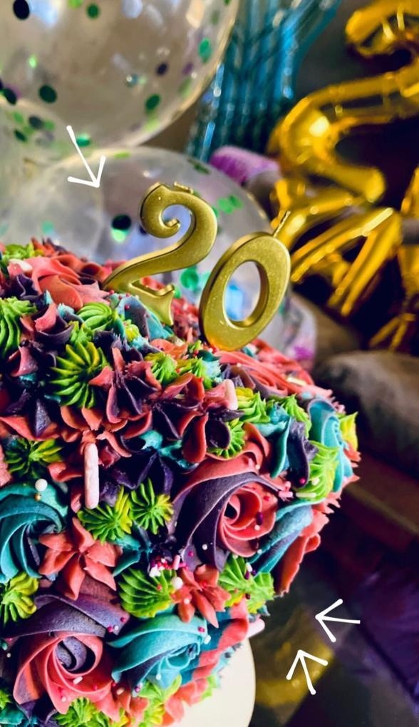 Las historias que Giuliana Sotela le dedicó al festejo de Constanza Ríos.(2)