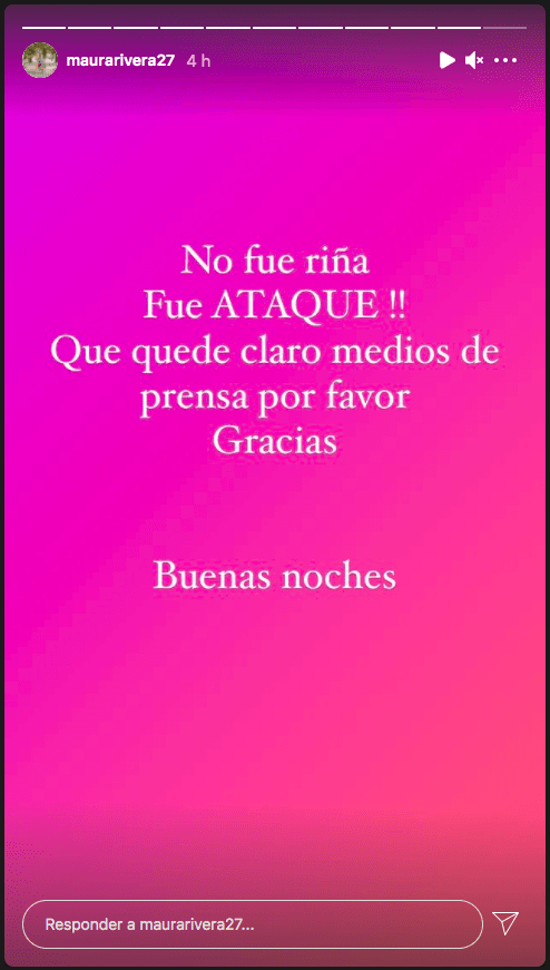 Las historias de Maura Rivera tras el ataque que sufrieron junto a Mark González.(7)