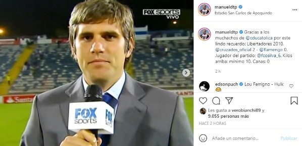 La publicación de Manuel De Tezanos que encontró reacción de Edson Puch.