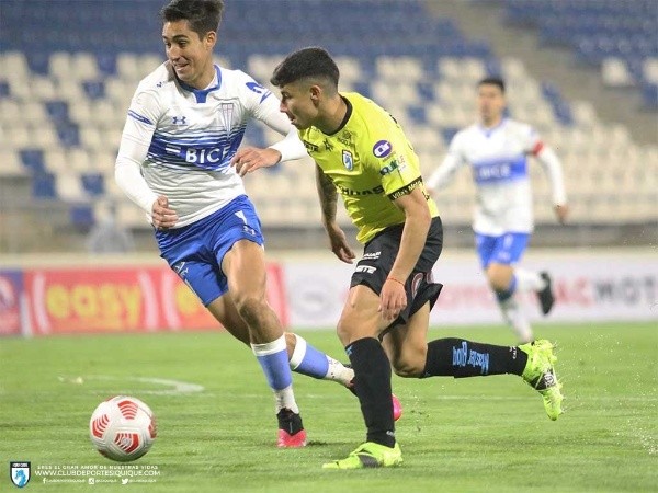 Oroz fue la gran figura de Deportes Iquique ante Universidad Católica. Foto: D. Iquique