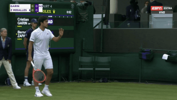 Garin en Londres tuvo un buen estreno. Foto: Captura