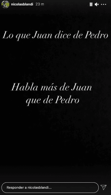 El mensaje de Nicolás Blandi en Instagram