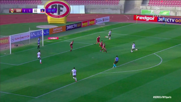 Costa anotó con un derechazo pegado al palo del Araña Olivares.