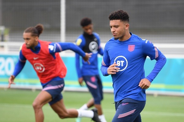 Sancho está con la selección Inglaterra disputando la Eurocopa. (FOTO: Getty)