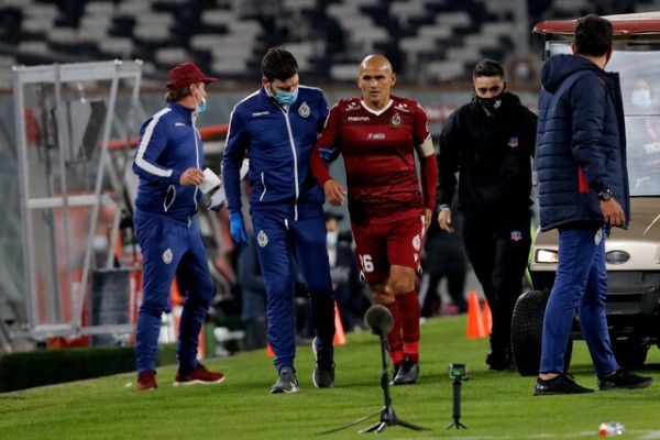 El Chupete salió lesionado del Monumental hace casi un mes. Foto: Agencia Uno.