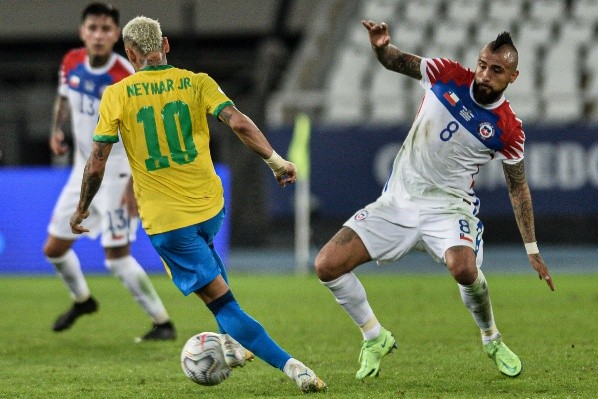 Vidal fue de menos a más en la Copa América. Foto: Agencia Uno.