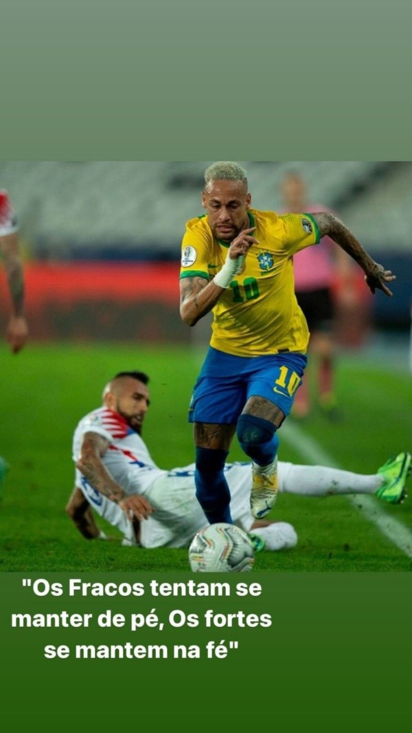 La publicación de Neymar. ¿Se burla de Vidal?