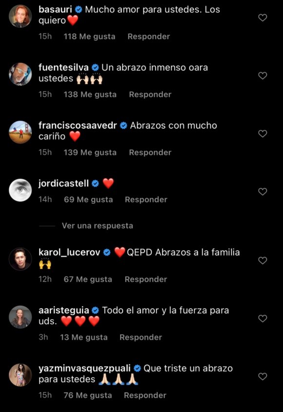 Las reacciones de diversas figuras de la televisión ante el fallecimiento del hermano de Cristián Sánchez, Aníbal Sánchez.(1)