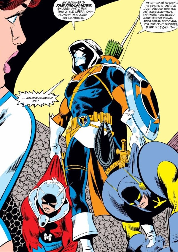 The Taskmaster en los cómics de Marvel.