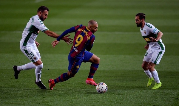 Braithwaite no cumplió con las expectativas en Barcelona, pero tras su gran Euro crece la ilusión. Foto: Getty Images