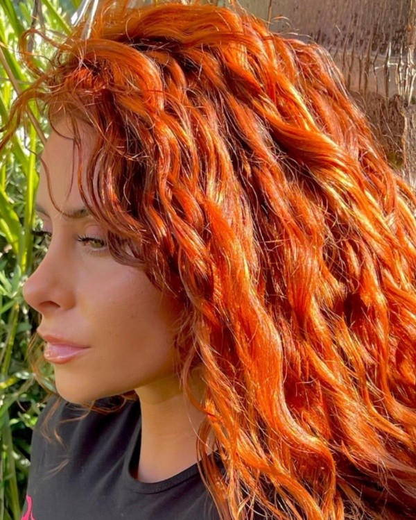 La publicación con la que Cami Gallardo dio a conocer su radical cambio de look.(4)