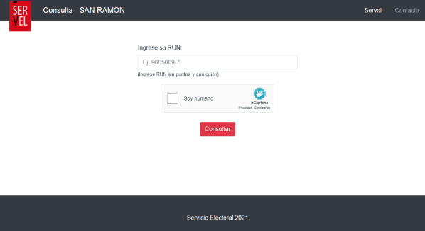 Servel: Elecciones San Ramón