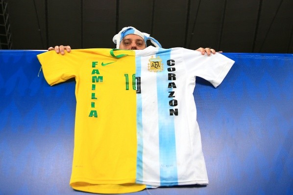 Los hinchas ya se encuentran en el Maracaná para la gran final de la Copa América (Getty Images)