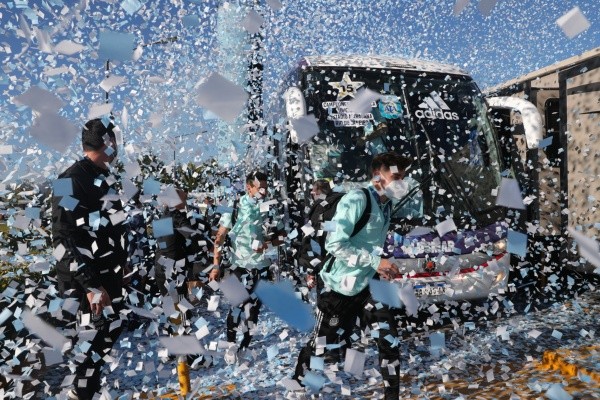 Así recibieron a Argentina en su llegada al país tras ganar la Copa América. Foto: Argentina