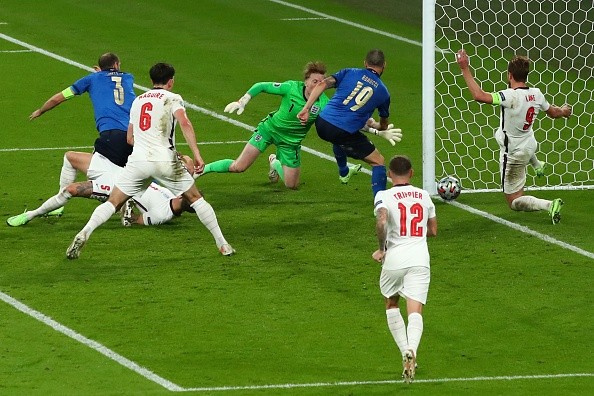 Bonucci y el gol de Italia contra Inglaterra en la final de la Euro.