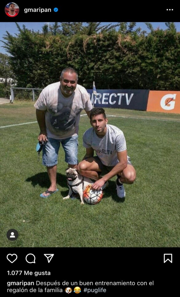 Guillermo Maripán junto a Panchito.