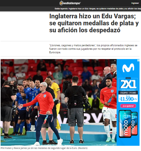 Así tituló el diario Mediotiempo.