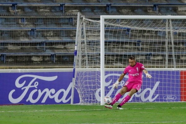 Pérez ya debutó en Copa Libertadores cuando jugó contra Atlético Nacional. Foto: Agencia Uno.
