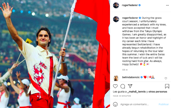 Captura Instagram @rogerfederer