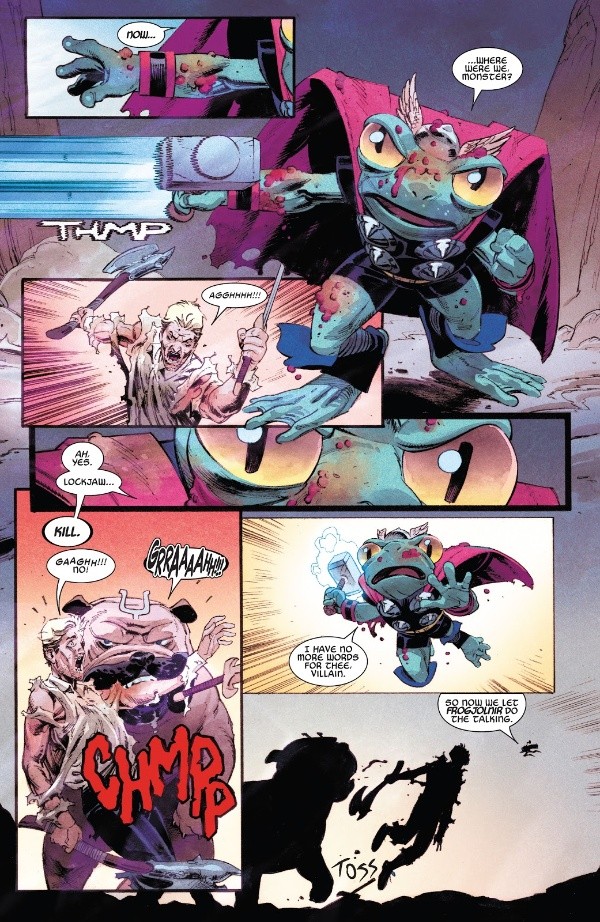 Throg, la versión sapo de Thor en los cómics de Marvel.(2)