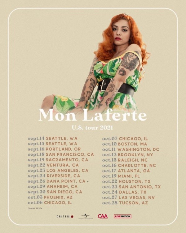 El detalle de la gira por Estados Unidos de Mon Laferte.
