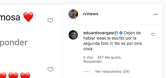 La reacción de Eduardo Vargas ante la especulación de @rvinews.