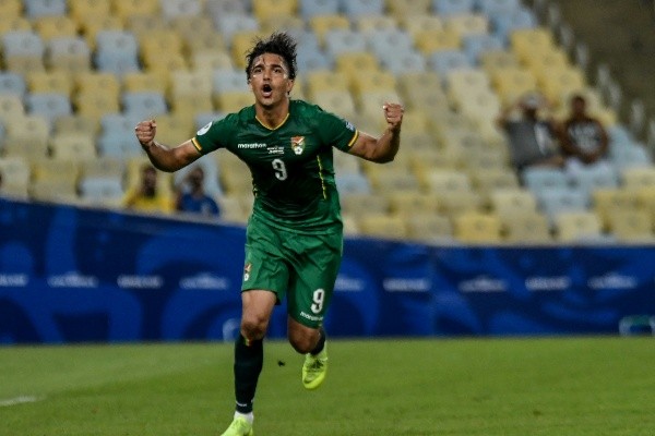 RIO DE JANEIRO, RJ - 18.06.2019: BOLVIA X PERU - Marcelo Moreno marca gol de penalti durante partida entre Bolvia x Peru, vlida pela fase de grupos da Copa Amrica 2019, realizada nesta tera-feira (18) no Estdio do Maracan em Rio de Janeiro, RJ. (Foto: Nayra Halm/Fotoarena/Lancepress!)-RESTRIÇÕES: USO EXCLUSIVO PARA EDITORIAL, MODEL-RELEASE NAO, PROPERTY-RELEASE NAO