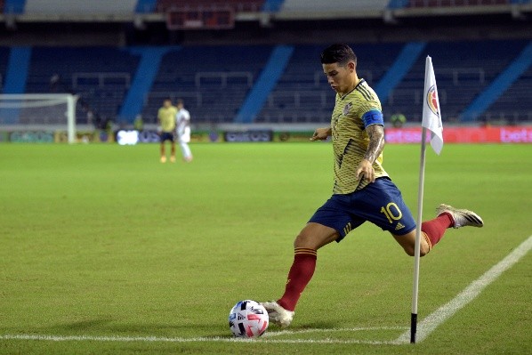 James Rodríguez es duda en el Everton y en la selección colombiana (Getty Images)