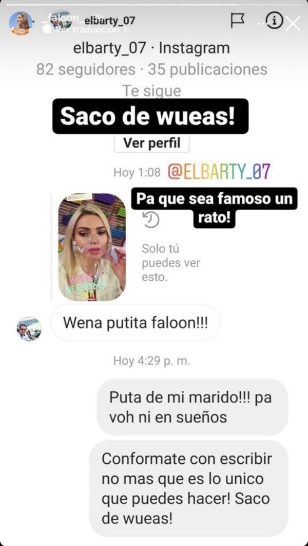 Faloon Larraguibel en Instagram