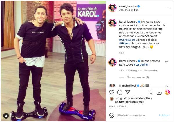 Karol Dance El Gitano | Ex rostro Mega Karol Lucero lanza reflexión tras muerte del cantante ...