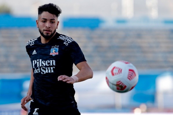 Rojas en Colo Colo durante el partido ante Universidad Católica. (Foto: Agencia UNO)