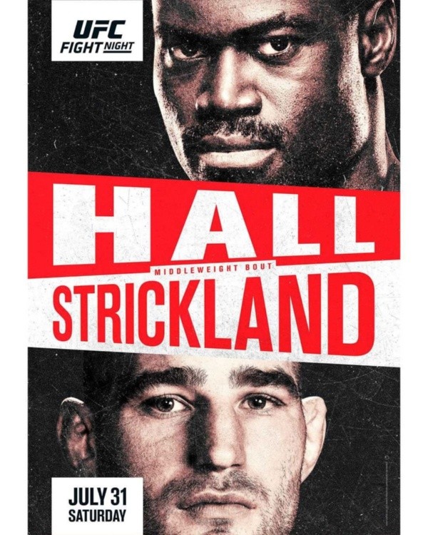 UFC Hoy UFC Vegas 33 Uriah Hall vs Sean Strickland por peso medio en