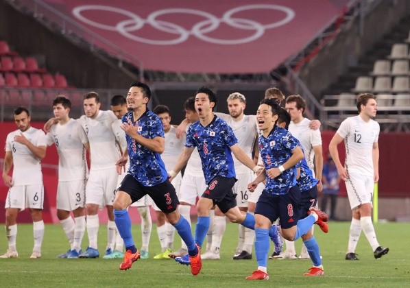 Japón celebra la clasificación a semifinales de Tokio 2020.