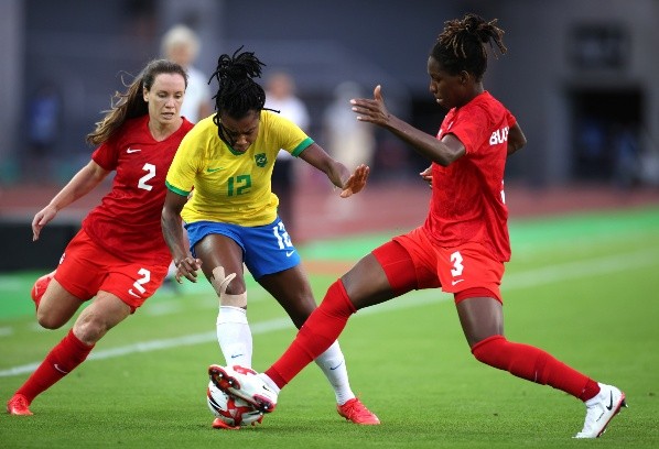 Canadá sorprendió y eliminó en cuartos de final a Brasil. (Foto: Getty)
