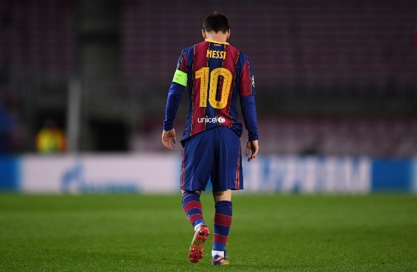 Lionel Messi se va del Barcelona después de 21 años. Foto: Getty Images
