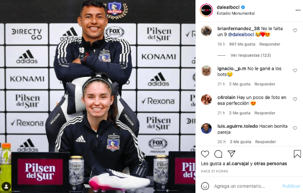 El comentario de Fernández deseando fichar por Colo Colo. (Captura: DaleAlbo)
