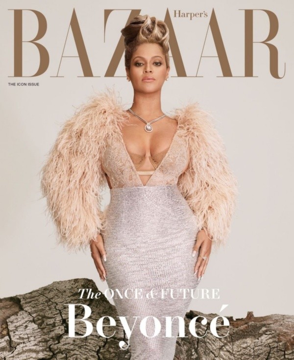 Beyoncé en la portada de Harper&#039;s Bazaar.