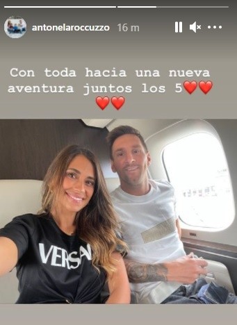 Los Messi viajan a esta hora a la capital francesa para sellar su arribo a Paris Saint-Germain(FOTO: Instagram)