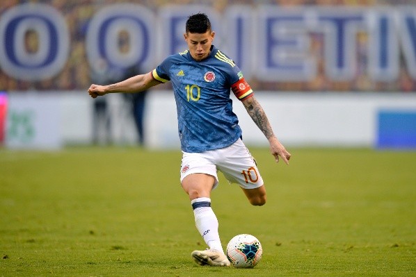 James Rodríguez la tiene difícil para volver con Colombia ante Chile. (Foto: Getty Images)