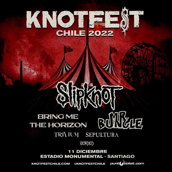 El anuncio del primer show en Chile de Mr. Bungle, junto a la parrilla del Knotfest.(2)